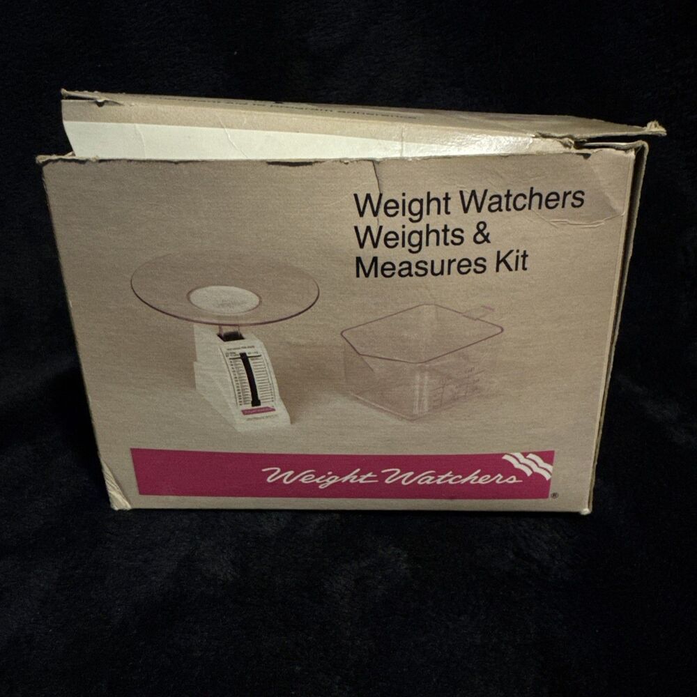 Vintage 1987 Weight Watchers Weights & Measures Kit Scale